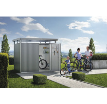 Redskapsbod BIOHORT HighLine H2 standarddörr 275x195cm kvartsgrå-metallic