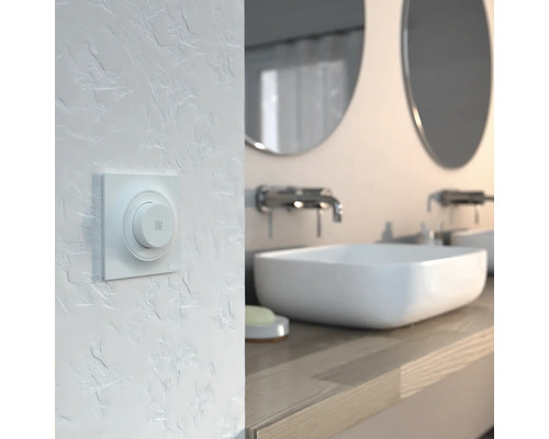 Ytmonterad fläktbrytare i badrummet