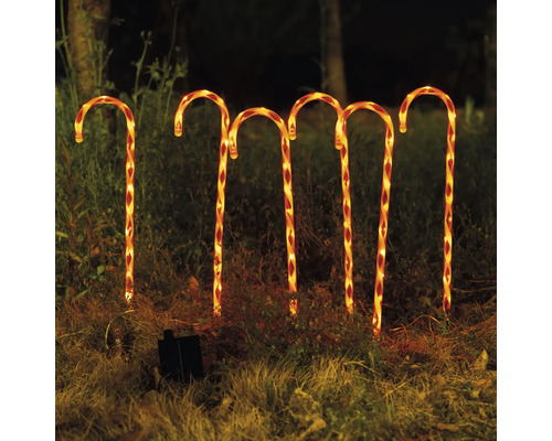 Dekorativa polkagrislampor för utomhusbruk