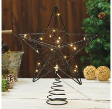 Julgransstjärna i ståltråd med belysning