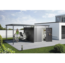 Redskapsbod BIOHORT HighLine H5 dubbeldörr 275x315cm mörkgrå-metallic