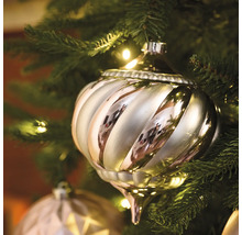 Julgranskula med spiralmönster