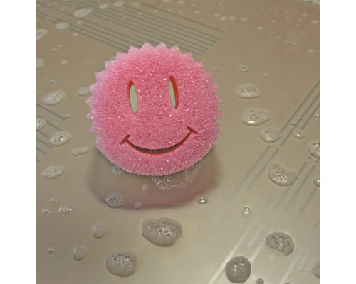 Rosa disksvamp med ansikte