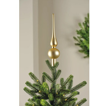 Gyllene julgransspira på en julgran