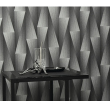 Abstrakt grå tapetdesign med geometriska former