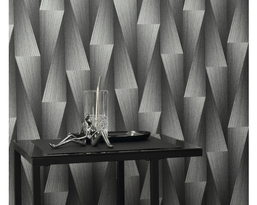 Abstrakt grå tapetdesign med geometriska former