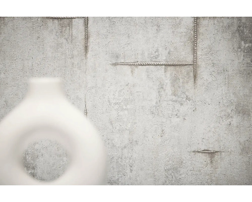 Dekorativ vit keramisk vas med hål