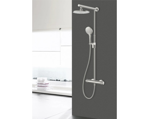 Duschsystem med huvud- och handdusch för badrummet