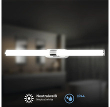 Badrumslampa med neutralt vitt ljus och skyddsklass IP44