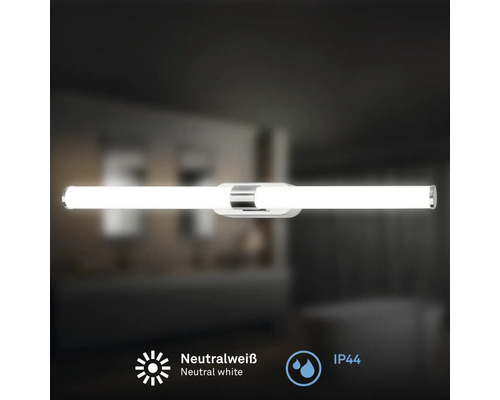 Badrumslampa med neutralt vitt ljus och skyddsklass IP44