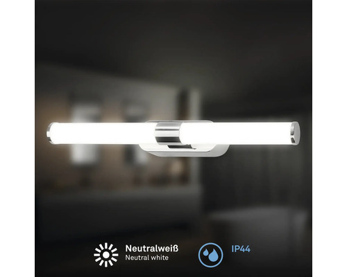 Vägglampa med neutralt vitt ljus och skyddsklass IP44