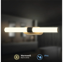 LED-vägglampa med varmvitt ljus och skyddsklass IP44