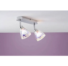 Taklampa med två spotlights