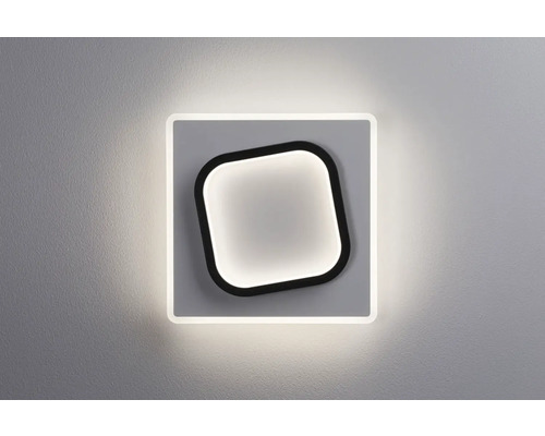 Fyrkantig vägglampa med rundade hörn