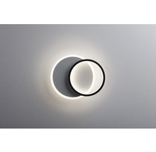 Modern LED-vägglampa med två överlappande cirklar