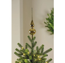 Gyllene julgransspira på en julgran