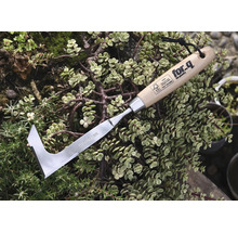 Fog- och kantskrapa med blad i rostfritt stål och trähandtag