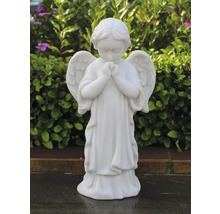 Bedjande ängelfigur för trädgården