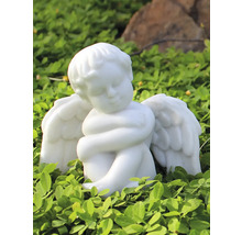 Ängelstaty i sten för trädgården