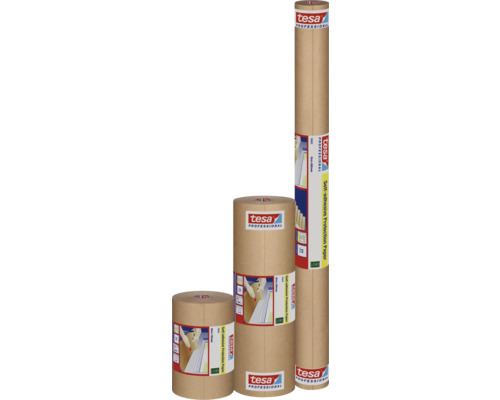 Tre rullar Tesa Professional täckpapper i olika storlekar