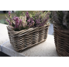 Ljung i en flätad korg