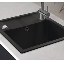 Diskho i granit med avrinningsyta och vattenkran