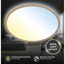 LED-taklampa med färgväxling och steglös dimning