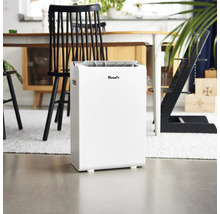 Vit Wood's luftavfuktare i vardagsrum