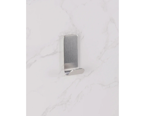 Klädkrok i rostfritt stål för väggmontering