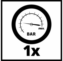 Symbol för maximalt en bars tryck