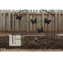 Trädgårdsstaket med fjärilsdekoration och ett insticksdjup på 15 centimeter