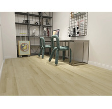 Rum med skrivbord, stolar och hylla