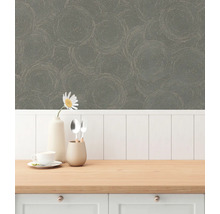 Tapet med cirkelmönster i rummet