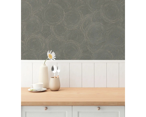 Tapet med cirkelmönster i rummet