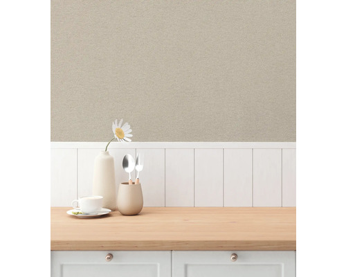 Textiltapet i en köksmiljö med arbetsbänk