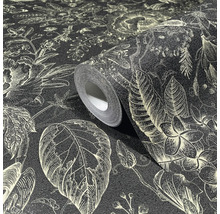 Tapetrulle med blommönster