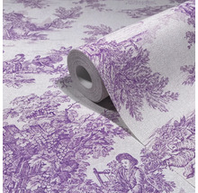 Tapetrulle med landskapsmönster