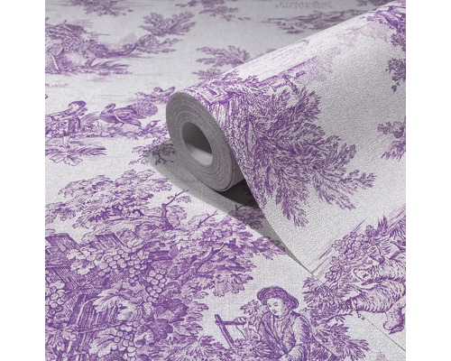 Tapetrulle med landskapsmönster