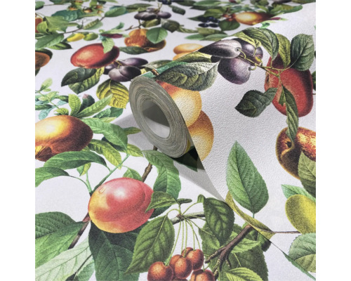 Tapetrulle med fruktmotiv