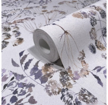 Tapetrulle med växtmönster