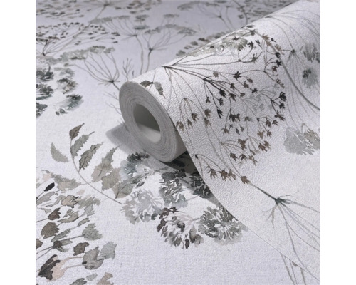 Tapetrulle med blommönster