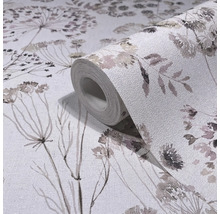 Tapetrulle med blommönster