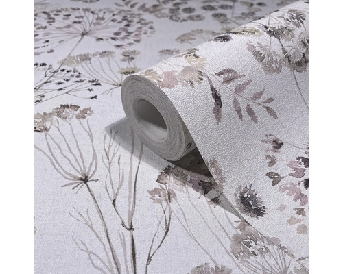 Tapetrulle med blommönster