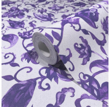 Tapetrulle med blommönster