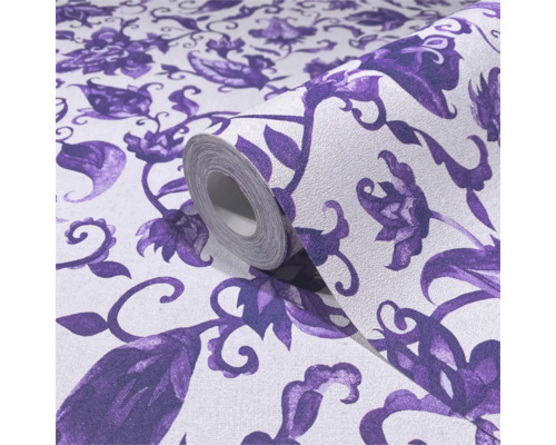 Tapetrulle med blommönster