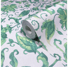 Tapetrulle med blommönster