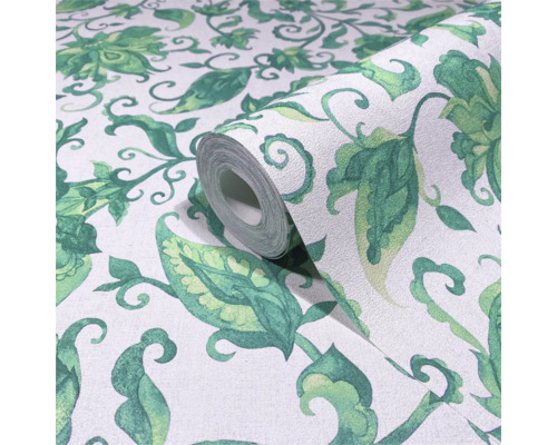 Tapetrulle med blommönster