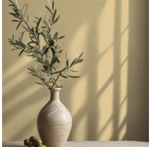 Dekorativ vas med olivkvist på bord