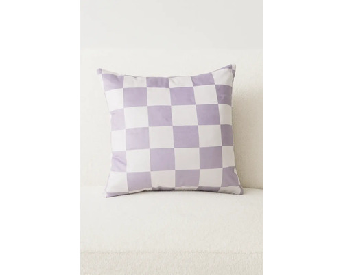 Kudde med schackrutigt mönster