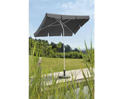 Rektangulärt trädgårds parasoll med stabilt stativ för utomhusbruk
